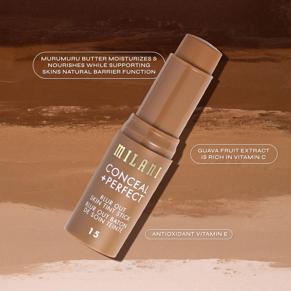 Milani Conceal + Perfect Skin Tint Stick offers a second-skin feel on skin.