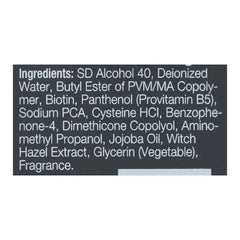 Mill Creek Biotene H-24 spray in use for quick, non-sticky styling.