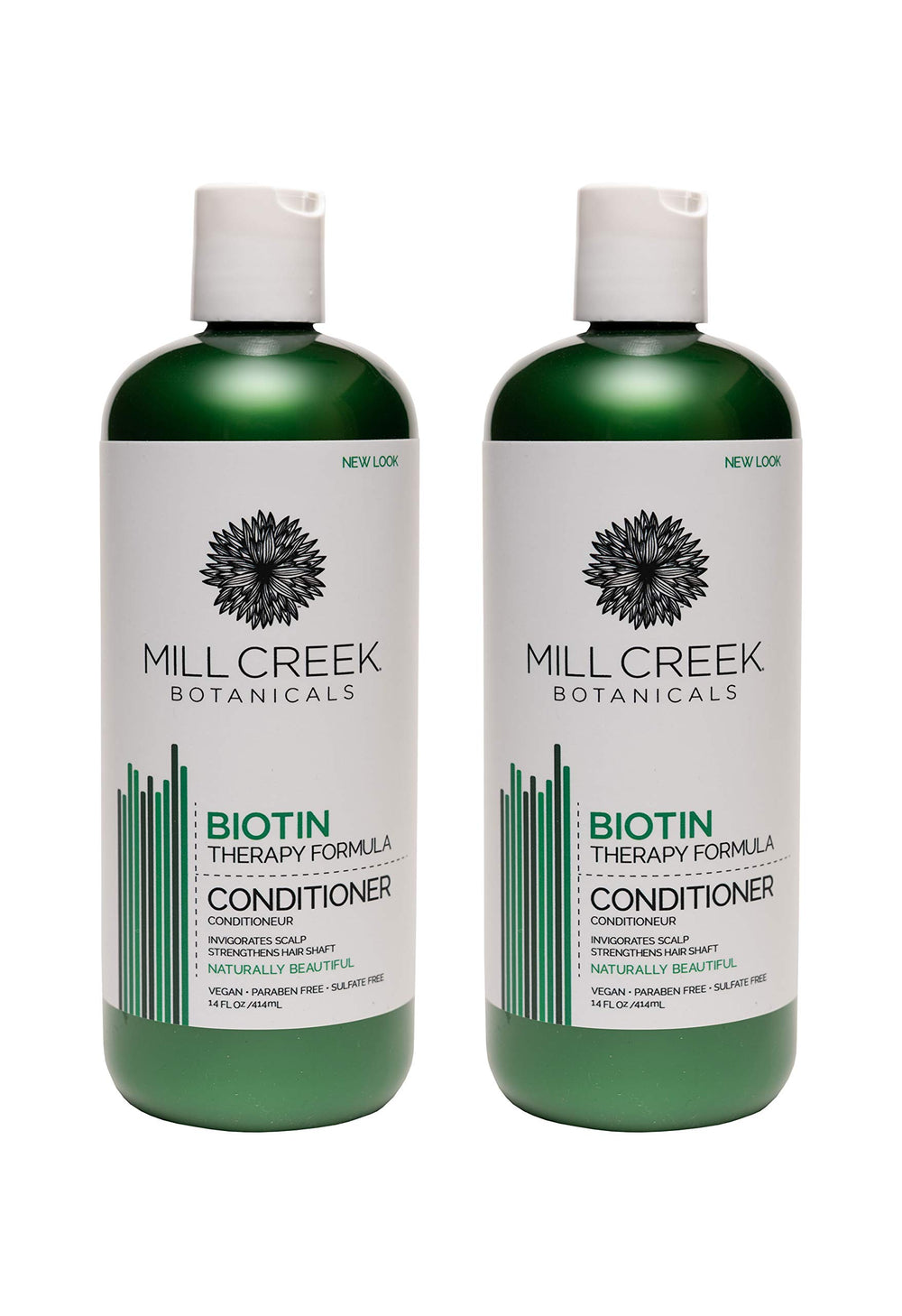 Mill Creek Biotin Conditioner bottle for nourished, smooth, and manageable hair daily.