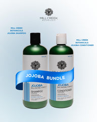 Mill Creek Botanicals bundle featuring aloe vera and argan oils for hair care.