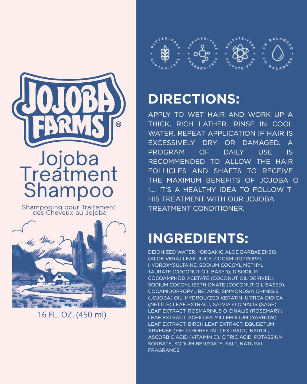 Mill Creek Jojoba Farms Shampoo foam action demonstrates rich lather for cleansing.