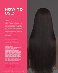 Packaging of Mill Creek Keratin Conditioner emphasizes organic certification.