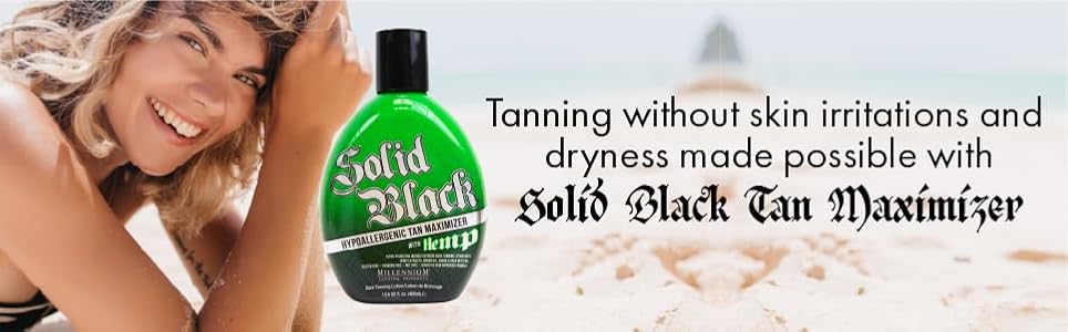 Gluten-free, paraben-free, and nut-free claim on Solid Black packaging.