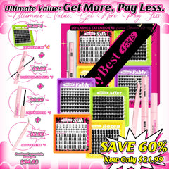 MilyBest complete lash kit box for all-in-one at-home set.