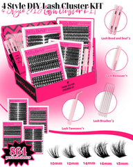 MilyBest dual-ended lash glue with black bond and white seal for strong hold