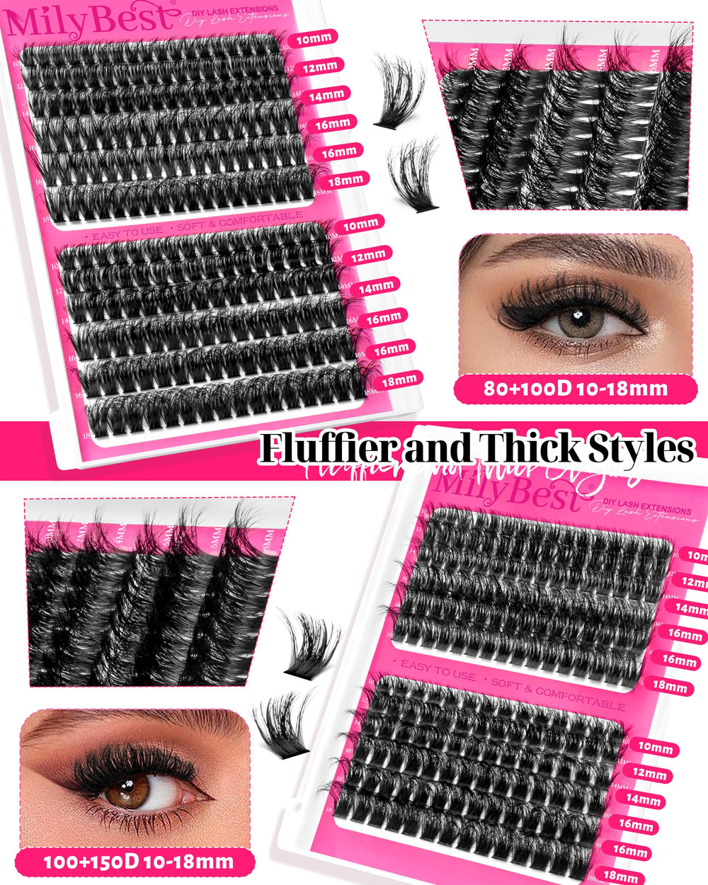 MilyBest eyelash makeup remover 5ml for gentle cleanup