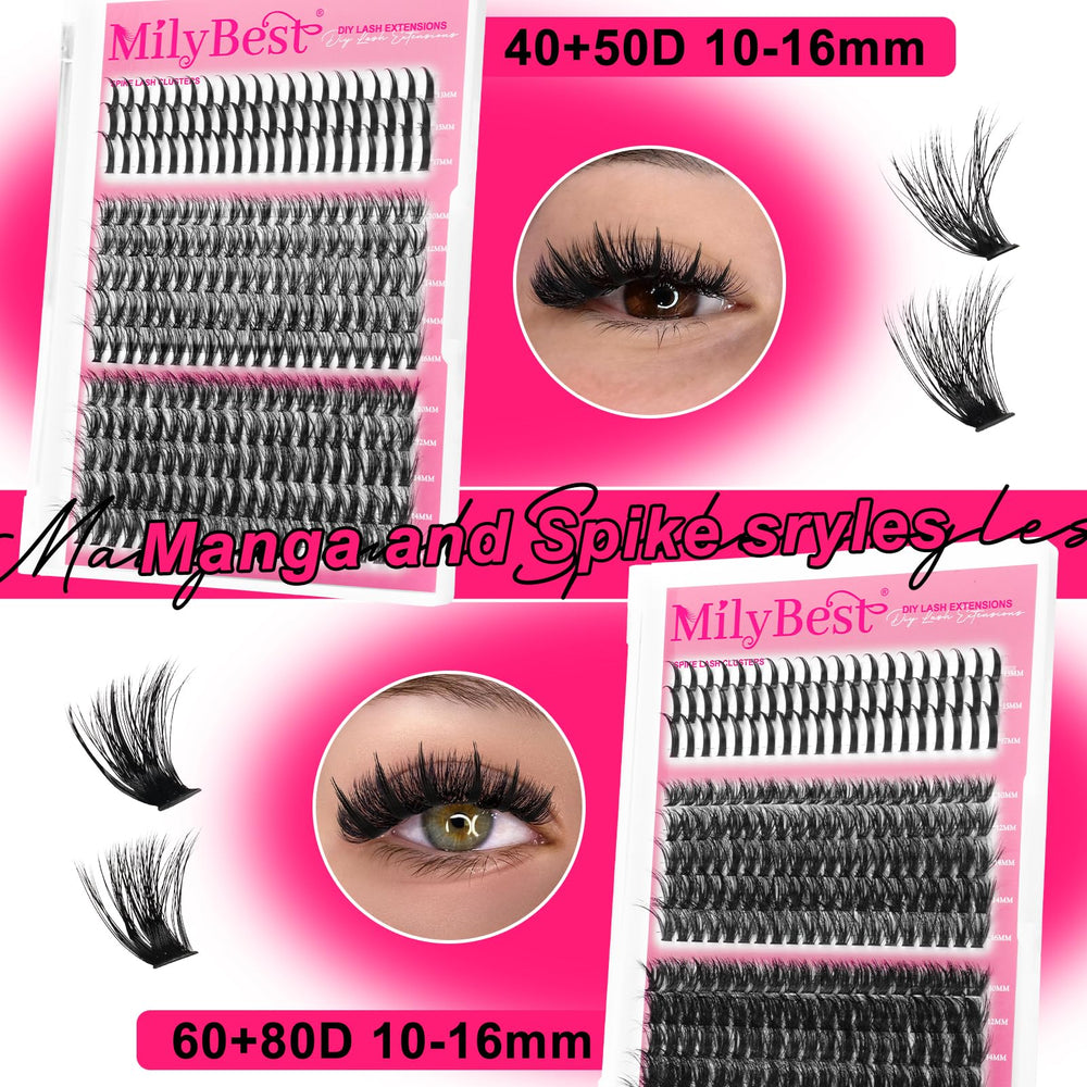 MilyBest eyelash makeup remover cleanses lashes gently without rubbing.