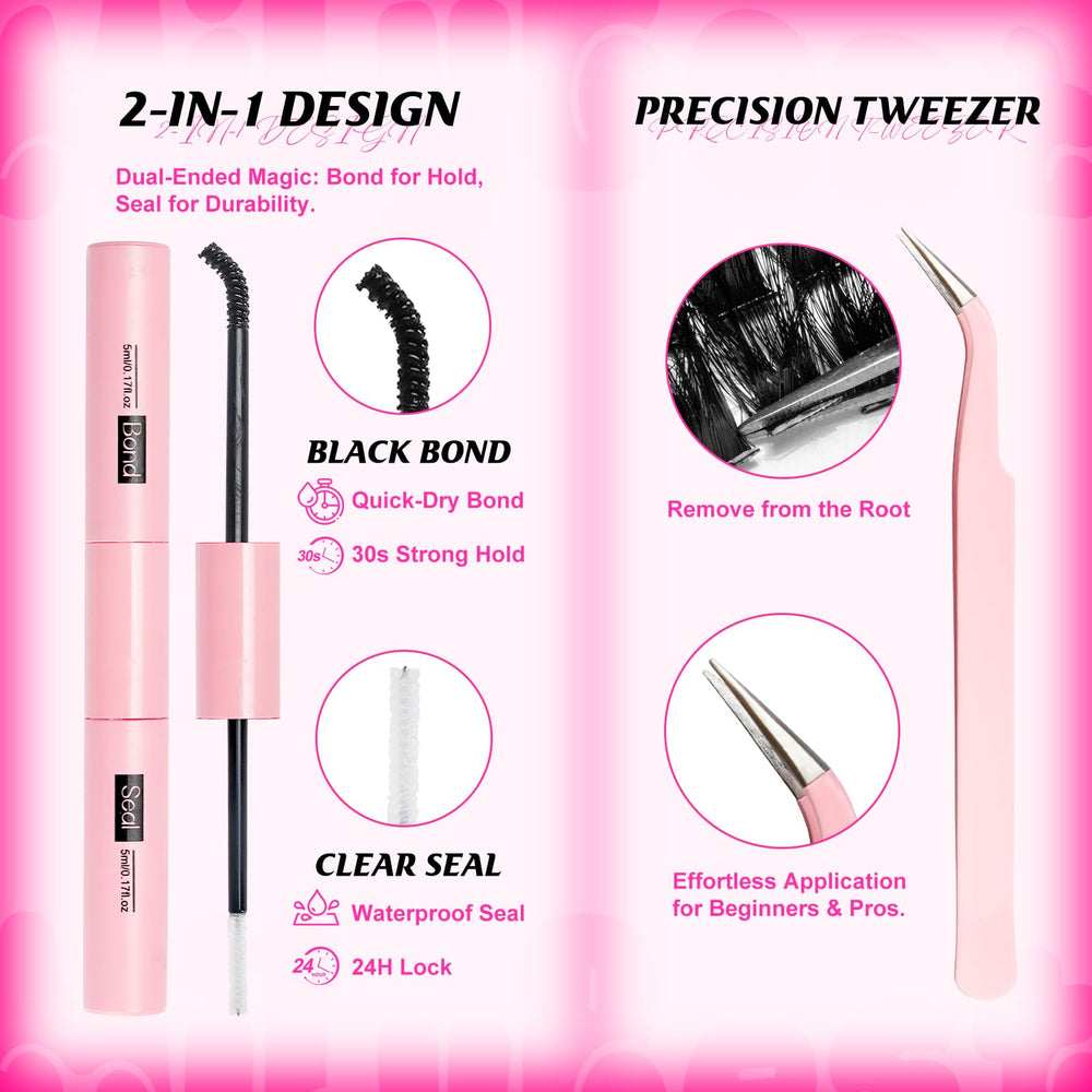 MilyBest eyelash tweezers for precise, beginner-friendly application.