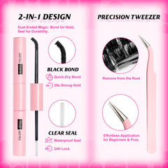 MilyBest eyelash tweezers for precise, beginner-friendly application.