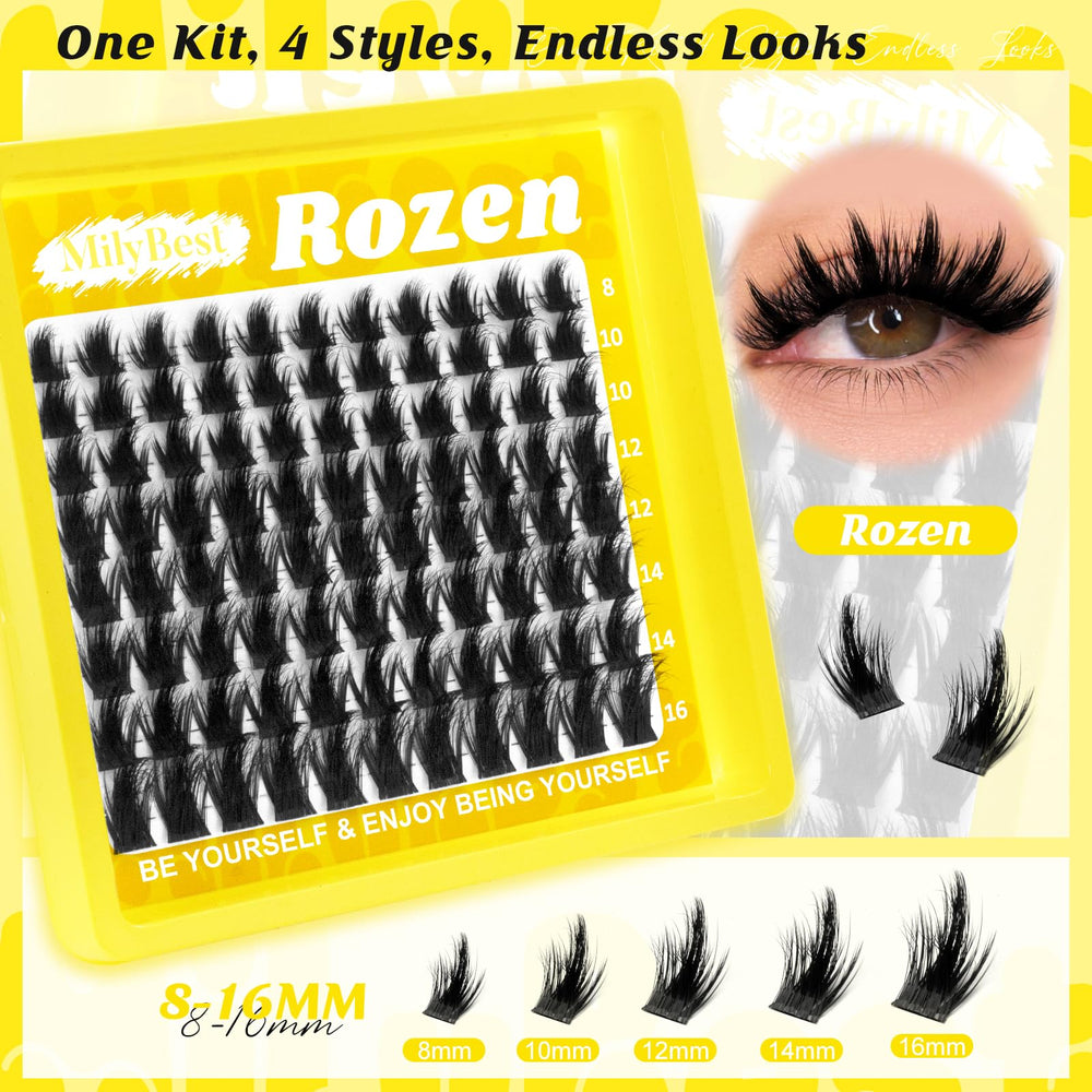 MilyBest Mist cluster lashes kit for soft, featherlight comfort.