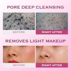 Mimmua! Creamy foam with micro-bubbles for soft cleansing close-up.