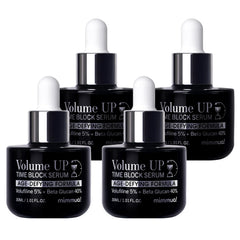 Mimmua Volume Up Time Block Serum bottle closeup for smoother skin