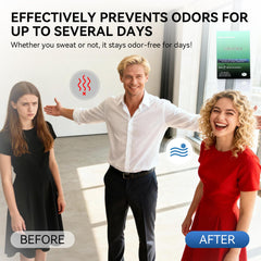 MIMORS Deodorant Wipes illustrating 24-hour odor control
