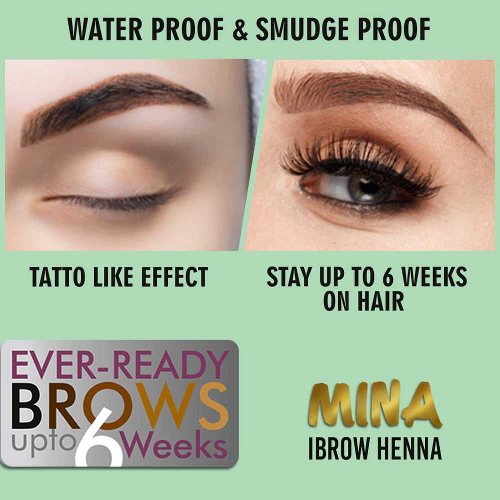 Long-lasting color from MinaiBrow plant-based tint