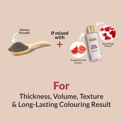 MINA ibrow Henna nourishing oil application on brow skin.