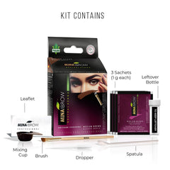 MinaiBrow kit delivers up to thirty applications per box
