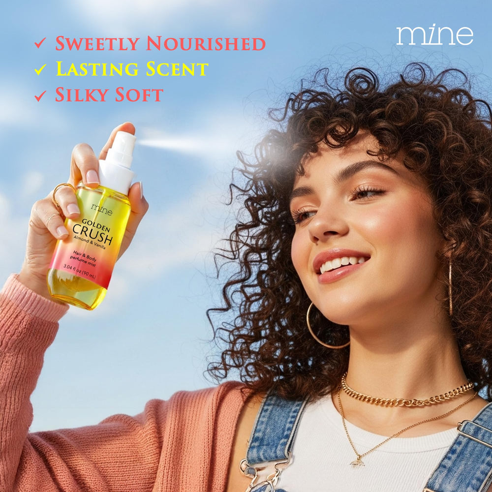 Mine hair perfume oils drop highlight argan and chia seeds