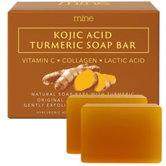 Mine soap front packaging showing product benefits and natural look