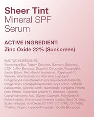 Mineral Fusion beach-day glow look demonstrates sheer coverage.