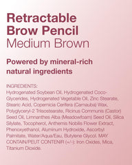 Mineral Fusion brow pencil in daily wear for defined brows.