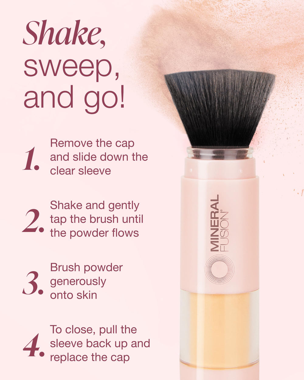Mineral Fusion clean beauty formula free from parabens, phthalates, gluten.