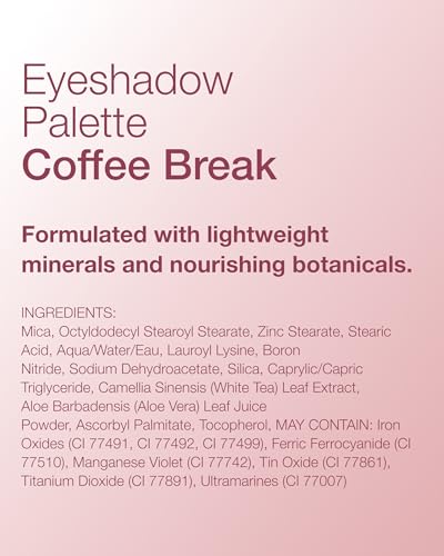 Mineral Fusion Coffee Break compact front angle highlights portable palette.