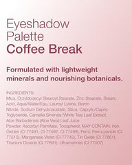 Mineral Fusion Coffee Break compact front angle highlights portable palette.