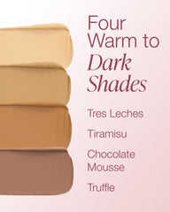 Mineral Fusion Concealer Palette application brush demonstrates smooth blending.