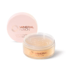 Mineral Fusion powder banana brush application for a natural finish.