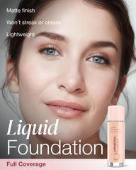 Mineral Fusion foundation applied on skin shows seamless blending and natural-looking coverage.