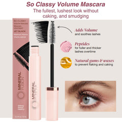 Mineral Fusion Hydro-Shine lip gloss wand applies smooth, buildable color with Vitamin E.