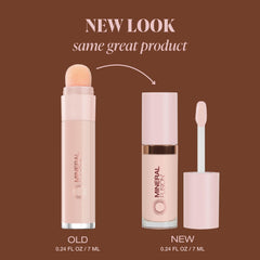 Mineral Fusion Liquid Concealer Brightening swatch on hand blends under eyes