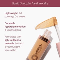 Under-eye area after application shows bright, natural-looking concealment.
