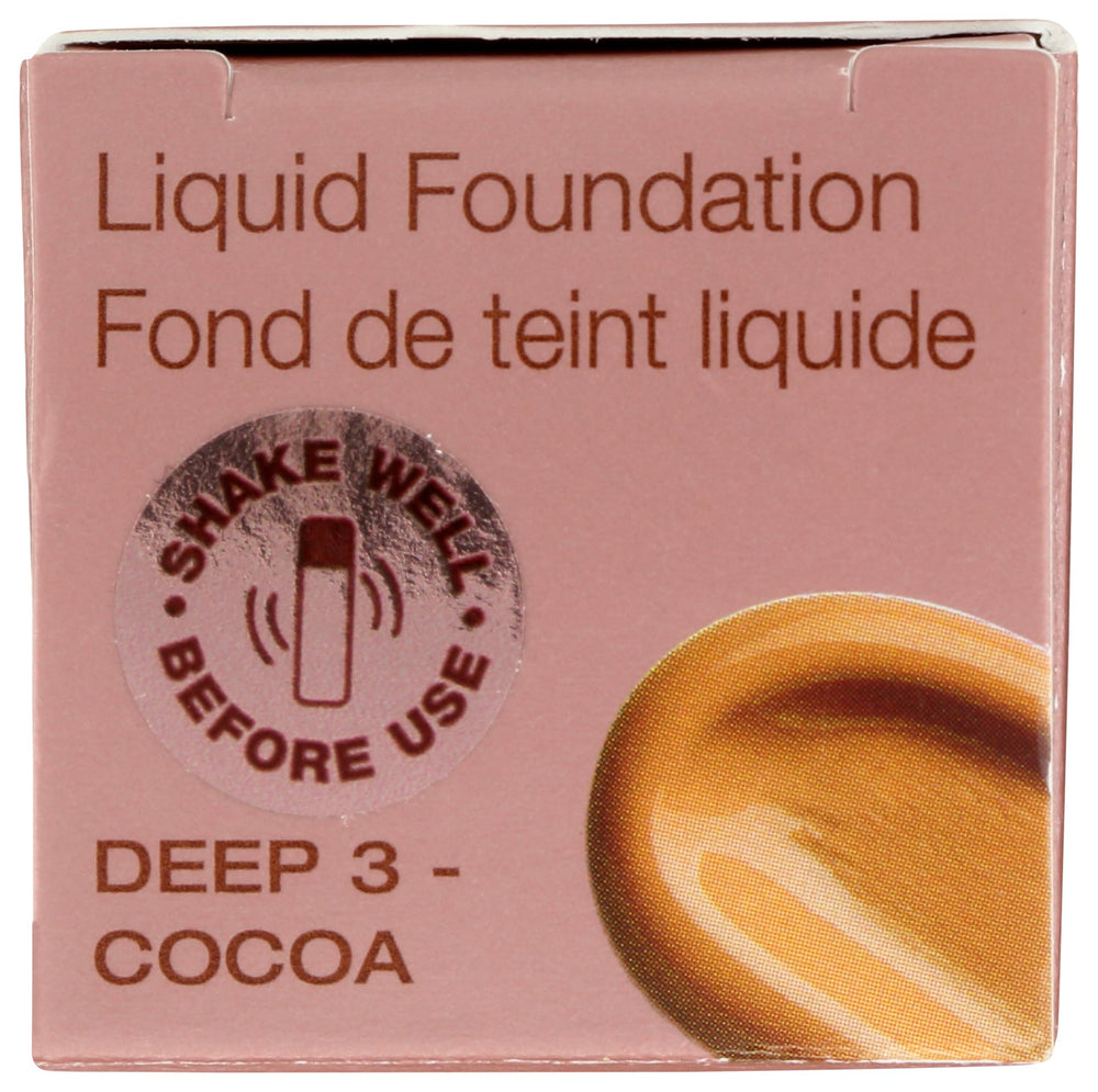 Mineral Fusion liquid foundation bottle ready for application