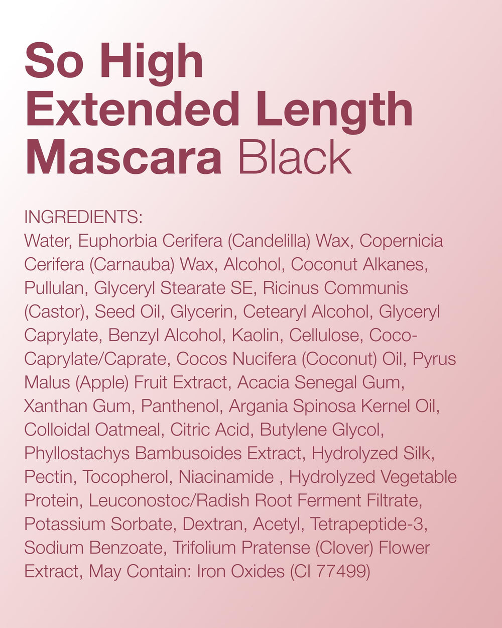 Mineral Fusion So High mascara in use for everyday, clean look.