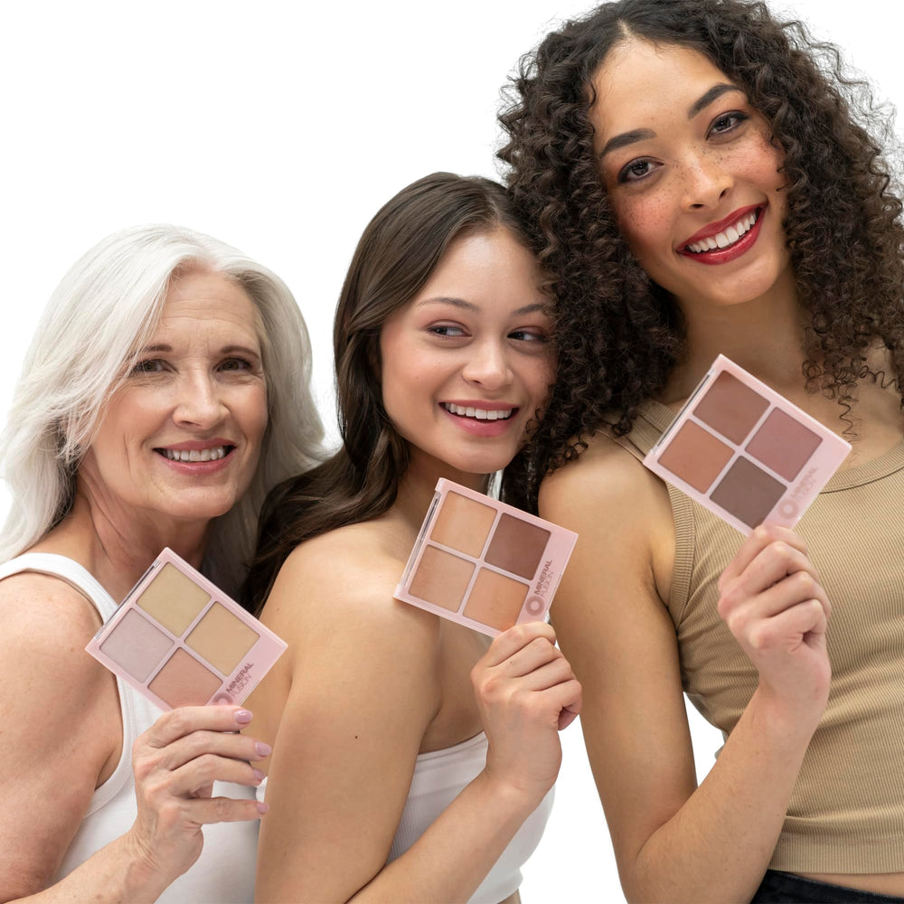 Shimmer finish creates a luminous glow on face