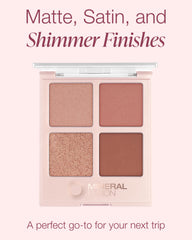 Close-up of matte shade from Mineral Fusion Summer Vacation for crease definition