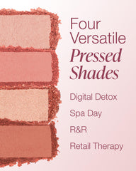 Shimmer shade spotlight from Mineral Fusion palette adding subtle glow