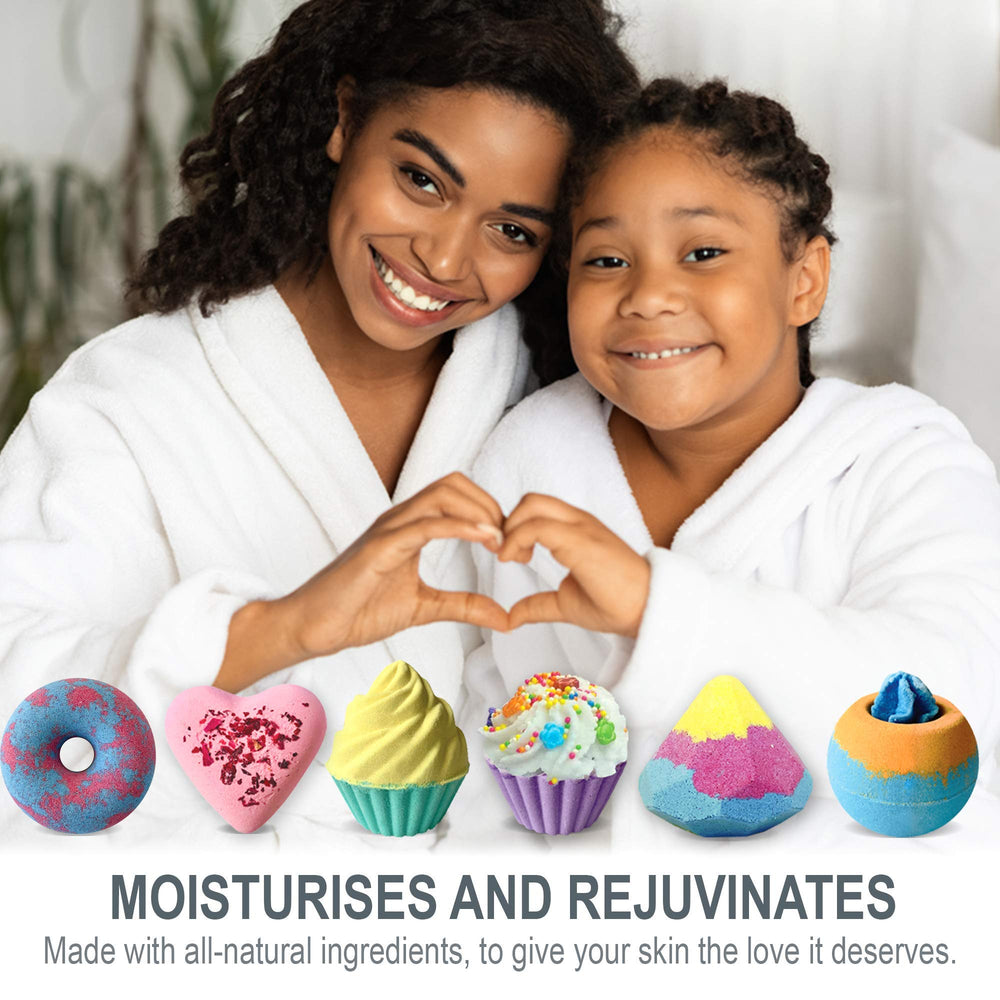 Mineral Me California bath bombs bubbles and vibrant colors during soak