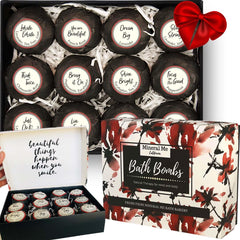 Mineral Me California bath bombs in gift packaging, ideal for self-care gifting.