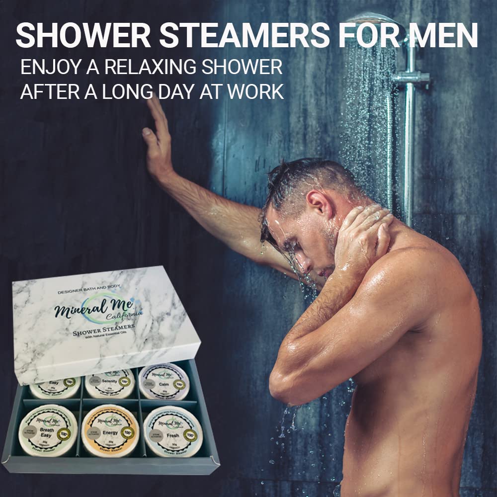 Mineral Me California eucalyptus shower steamer provides refreshing clarity during showers