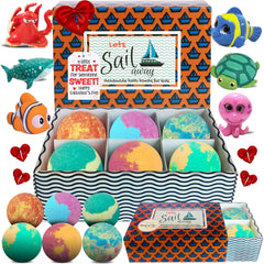 Mineral Me California kid bath bombs with toy inside create playful bath time