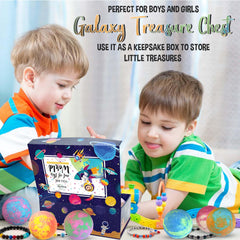Mineral Me California reusable magnetic box keeps bath time treasures and memories.