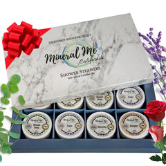 Mineral Me California eucalyptus-menthol shower steamer floods the shower with refreshing aroma.