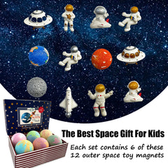 Mineral Me Galaxy bath bomb creates bubbles when water runs, enhancing bath time.