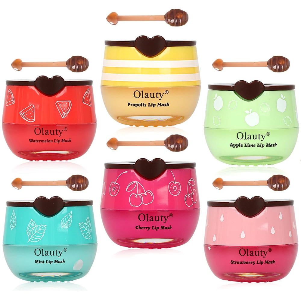 Miniling bee lip balm honey pot image showing overnight hydration for lips.