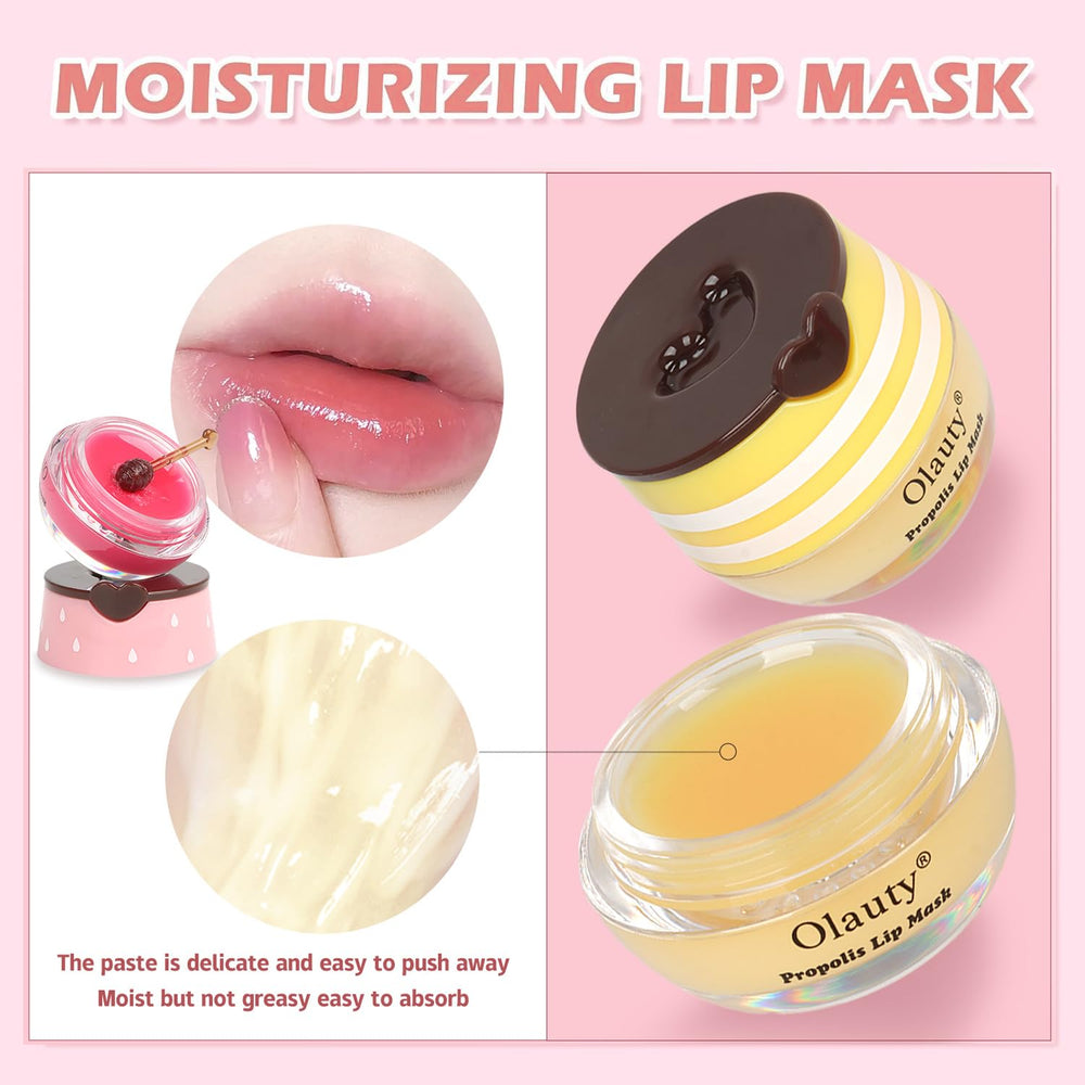 Miniling Sweet Aroma Strawberry Honey Lip Mask evokes pleasant scent while smoothing lips.