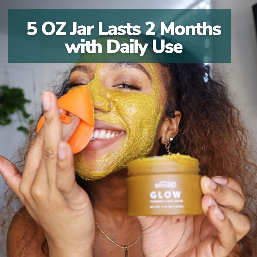 Minimo Glow Ready-to-Apply no-mix bottle emphasizes convenience
