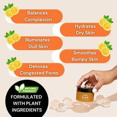 Minimo Glow Turmeric Face Scrub close-up texture highlighting natural exfoliation.
