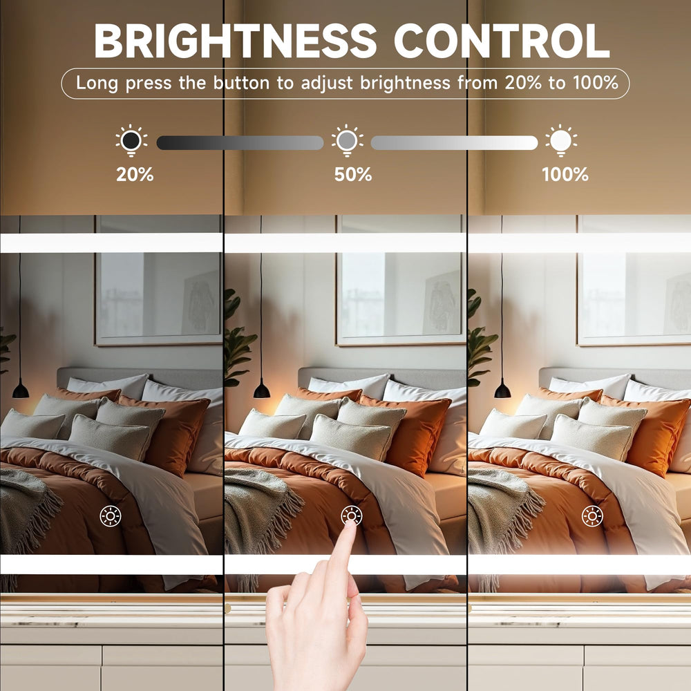 MINISO vanity mirror with lights, 3 color modes for warm natural and cool tones.